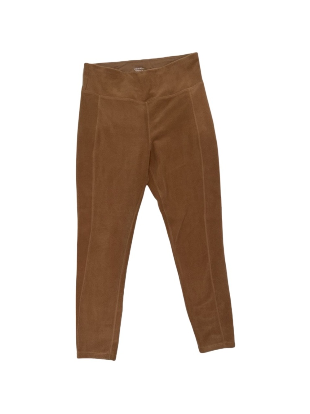Calvin Klein Performance High-Waist Stretch Fleece Leggings - Size Large